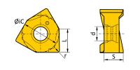 XNEX080612TR-M13-SD2336 Фрезерная пластина Trinix